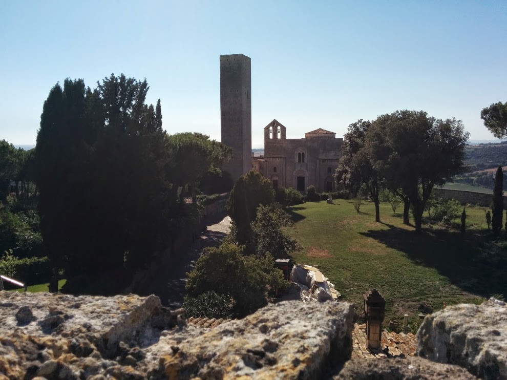 View from the stone wall of Tarquinia