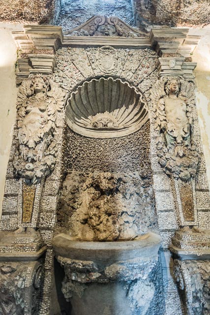 A "Fontanina Rustica" fountain in Villa d'Este in Tivoli, Lazio, Italy