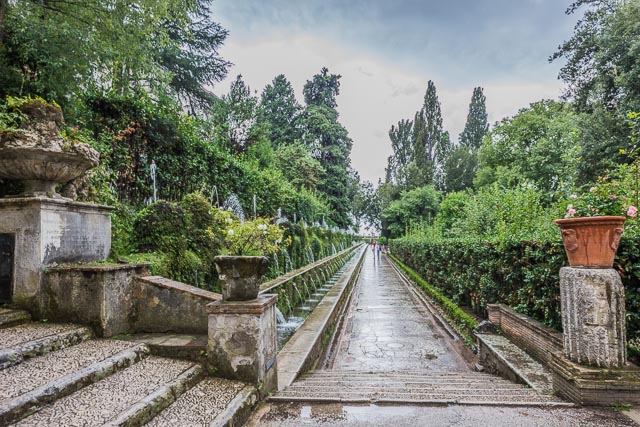 The 100 Fountains (Cento Fontane) in Villa d'Este in Tivoli, Lazio, Italy